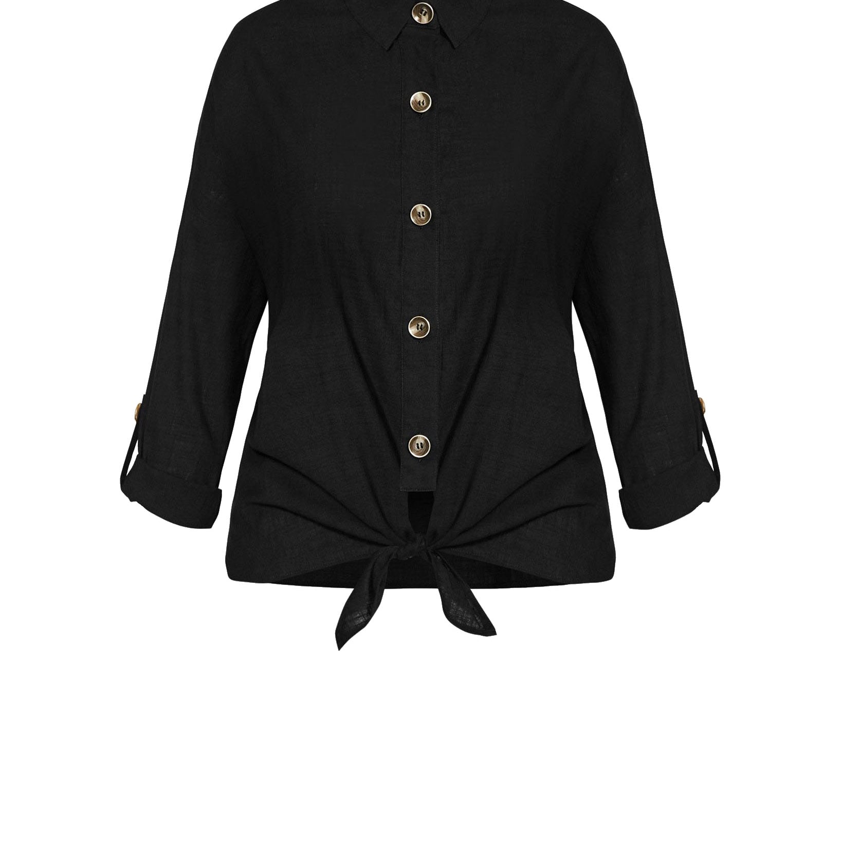 City Chic Women Plus Trendy Cotton Urban Explorer Shirt