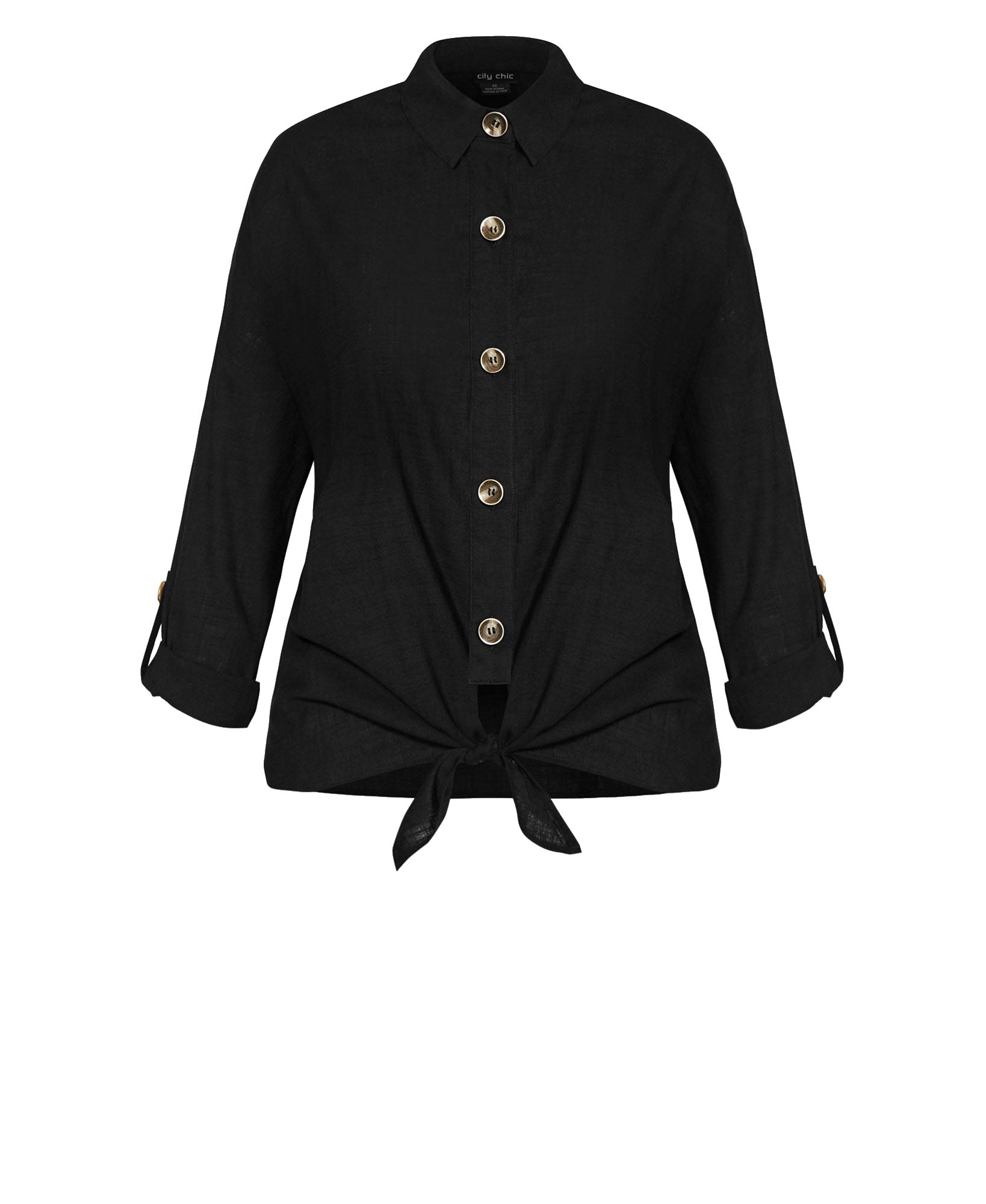 City Chic Women Plus Trendy Cotton Urban Explorer Shirt