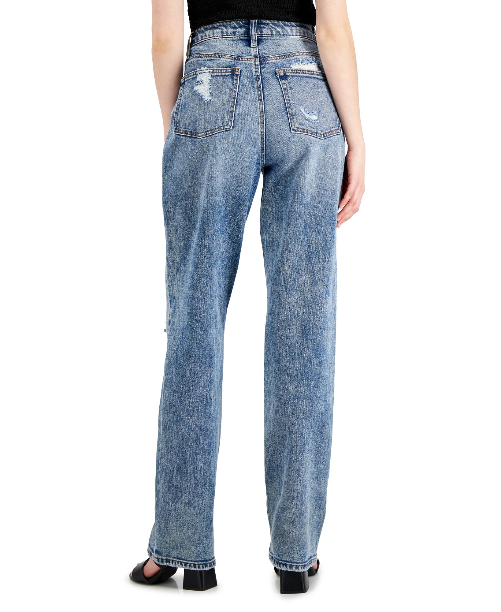 Tinseltown Women 90s Wide Leg Jeans