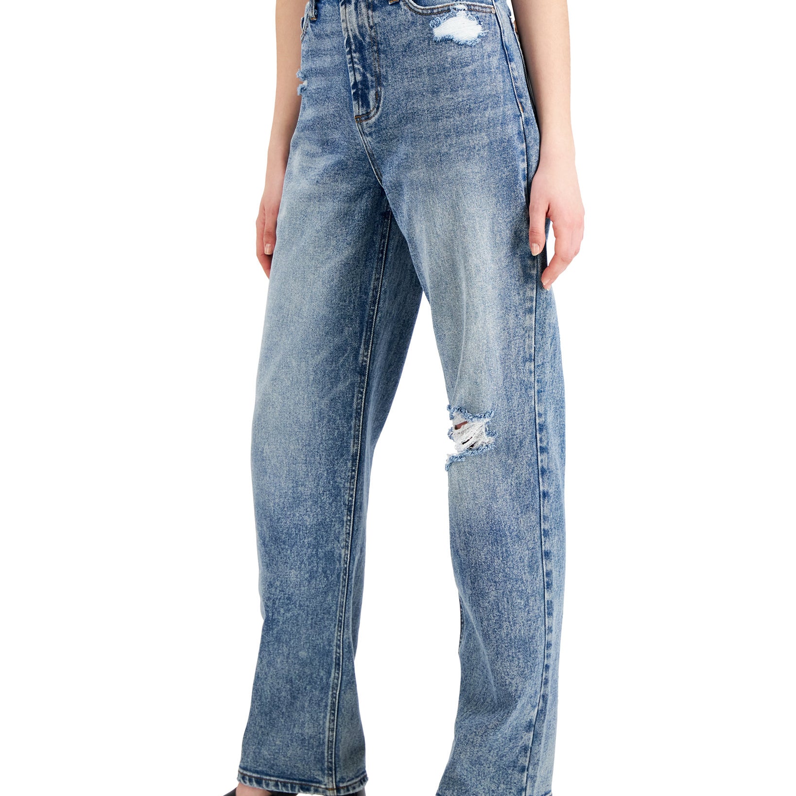 Tinseltown Women 90s Wide Leg Jeans