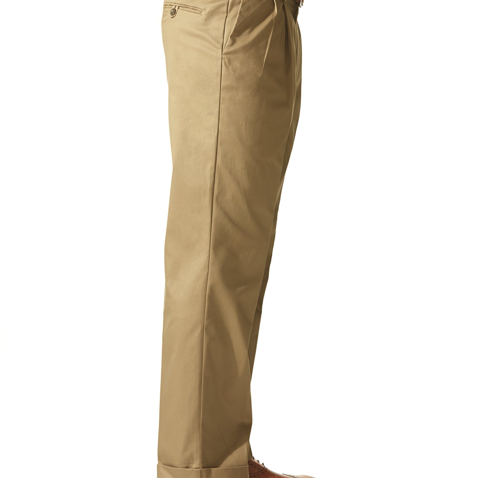 Dockers Men Stretch Classic Fit Iron Free Khaki Pants Pleated