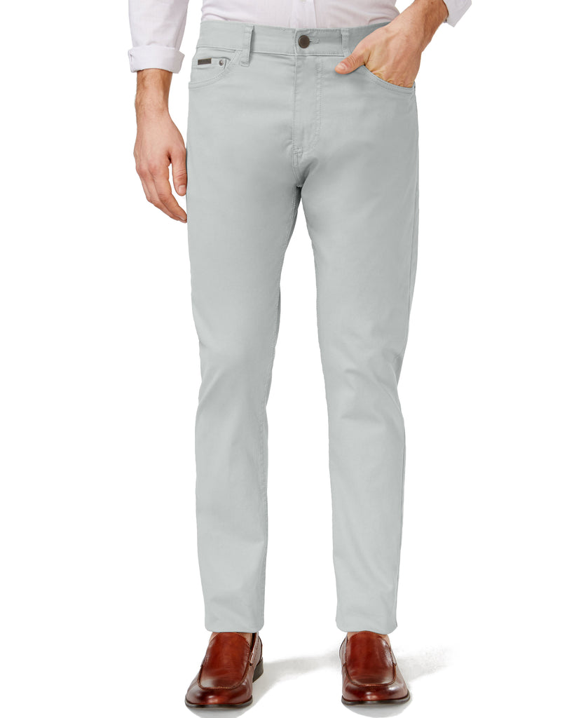 Calvin Klein Jeans Men Chino Slim Fit Pants Grey Violet