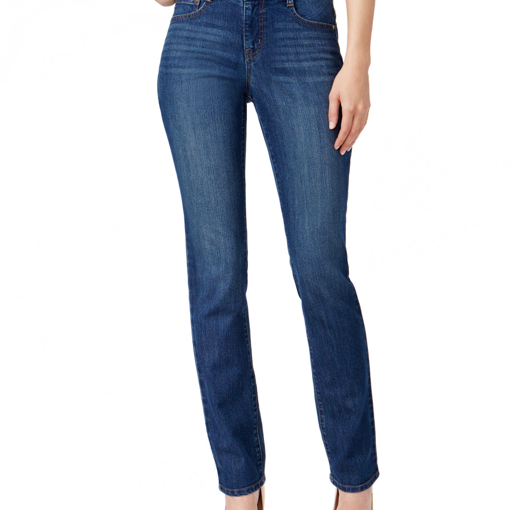 Style & Co Women Mid Rise Slim Leg Jeans Piper