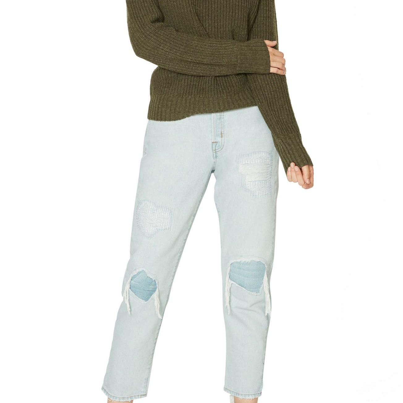 Sanctuary Women Open Back Sweater