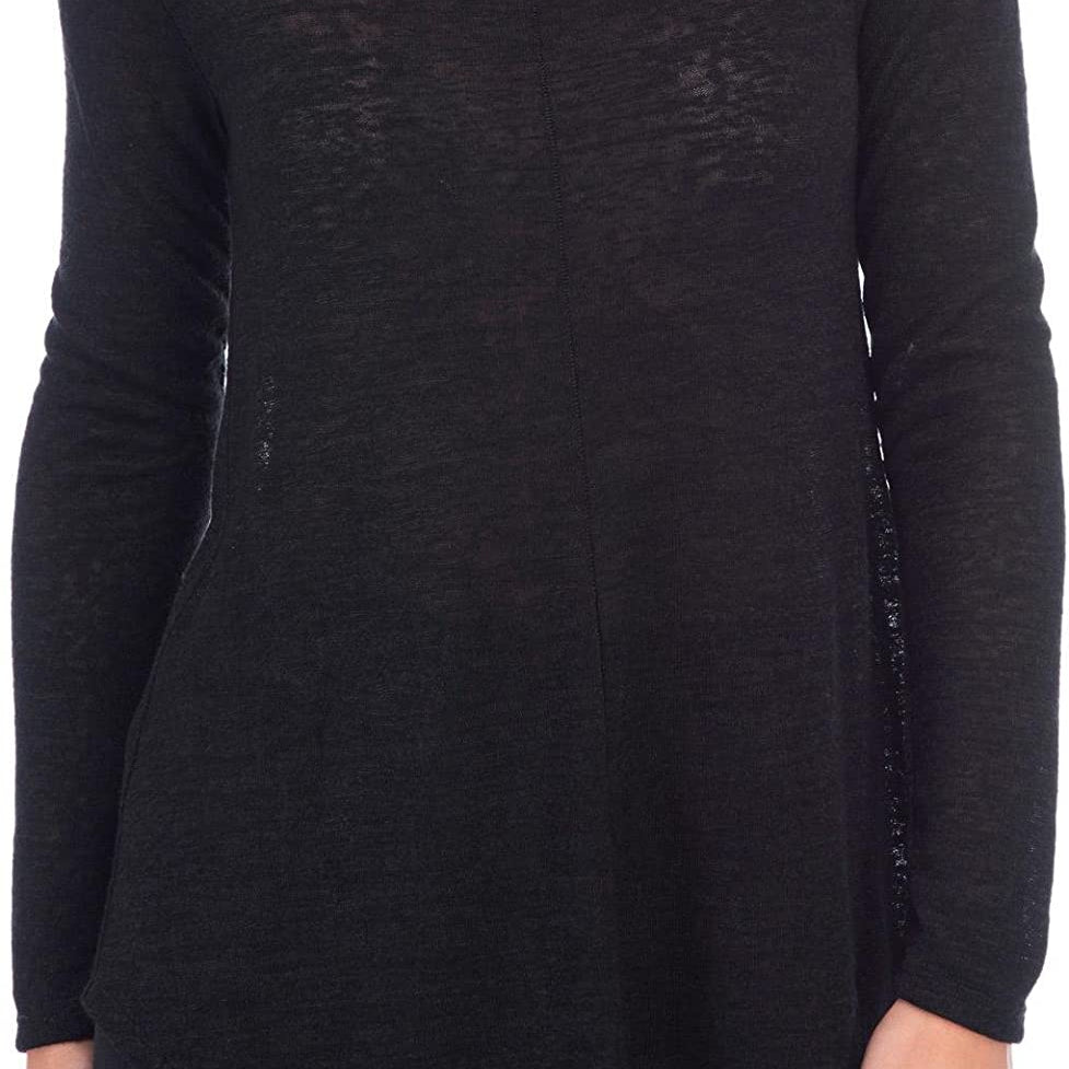 Bobeau Women Belle Mock Neck Longsleeve Tee Black