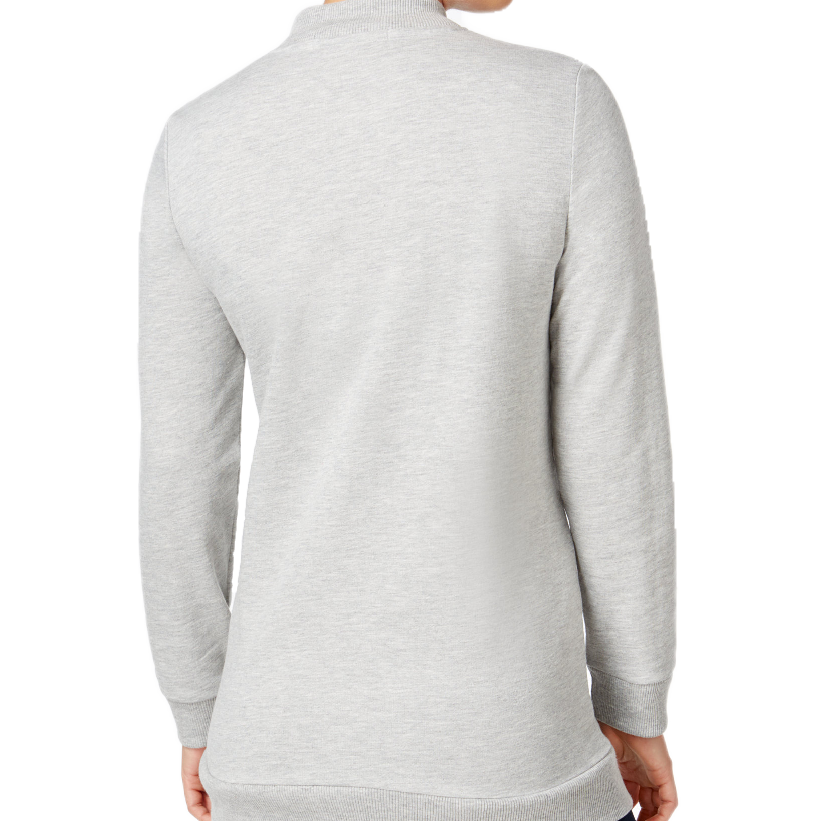 Almost Famous Juniors Patch Trim Tunic Bomber Jacket