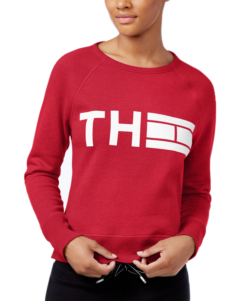 Tommy Hilfiger Sport Women Logo Sweatshirt Scarlet