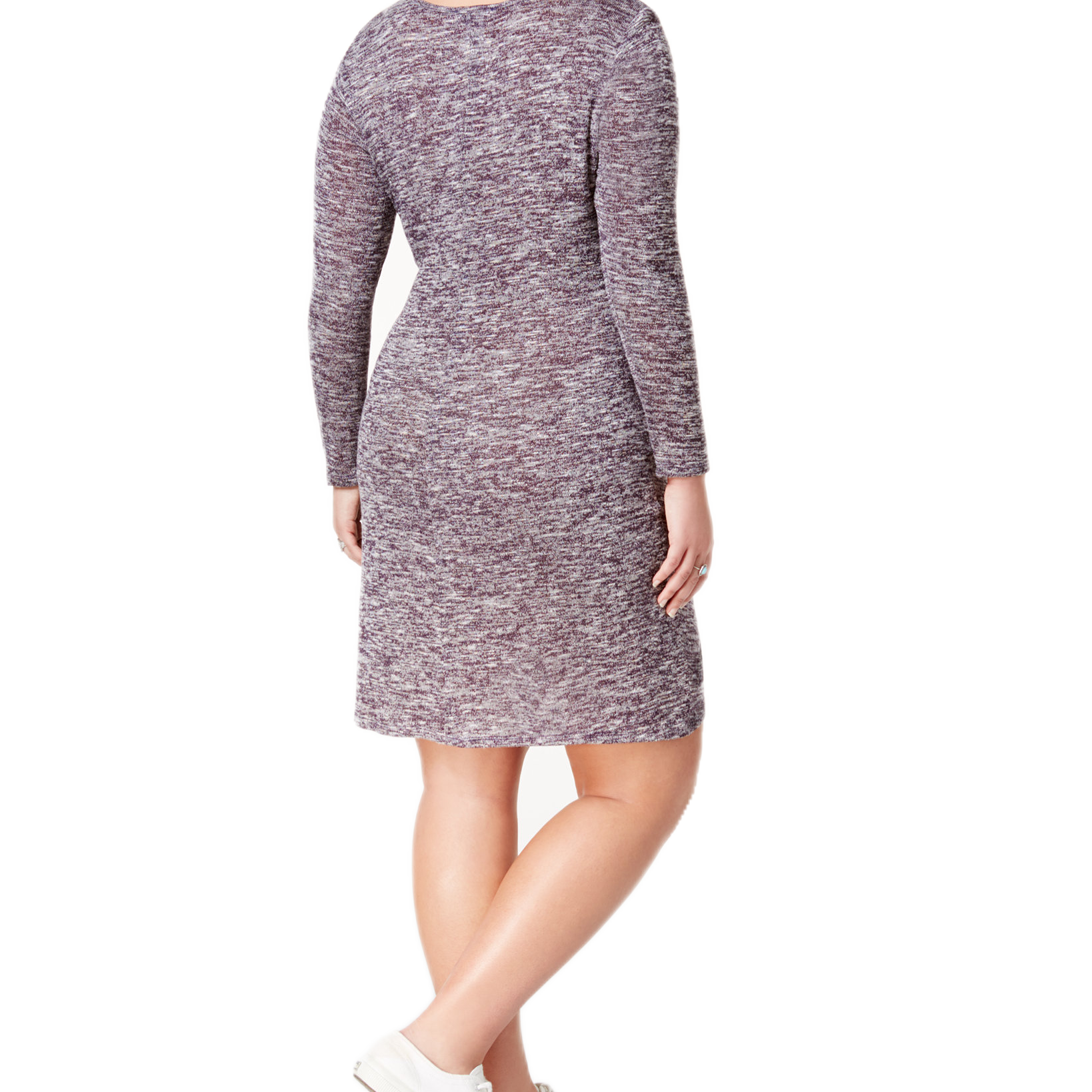 Love Squared Women Plus Trendy Twist Front Sweater Dress