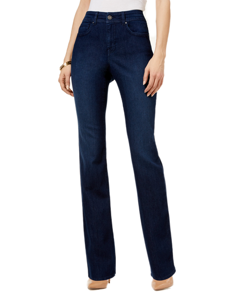 Style & Co Women Tummy Control Straight Leg Jeans Caneel