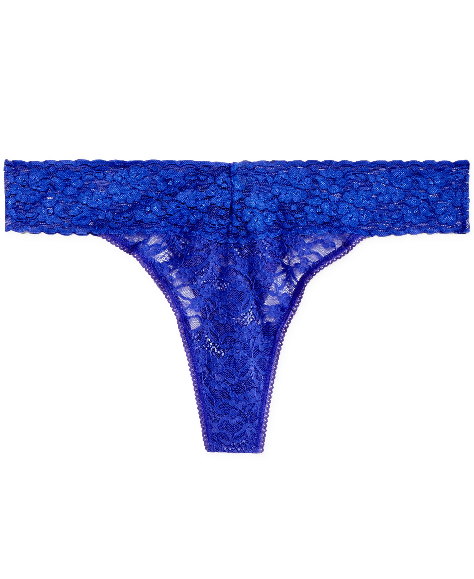 Jenni by Jennifer Moore Women Lace Thong Blue Lapis
