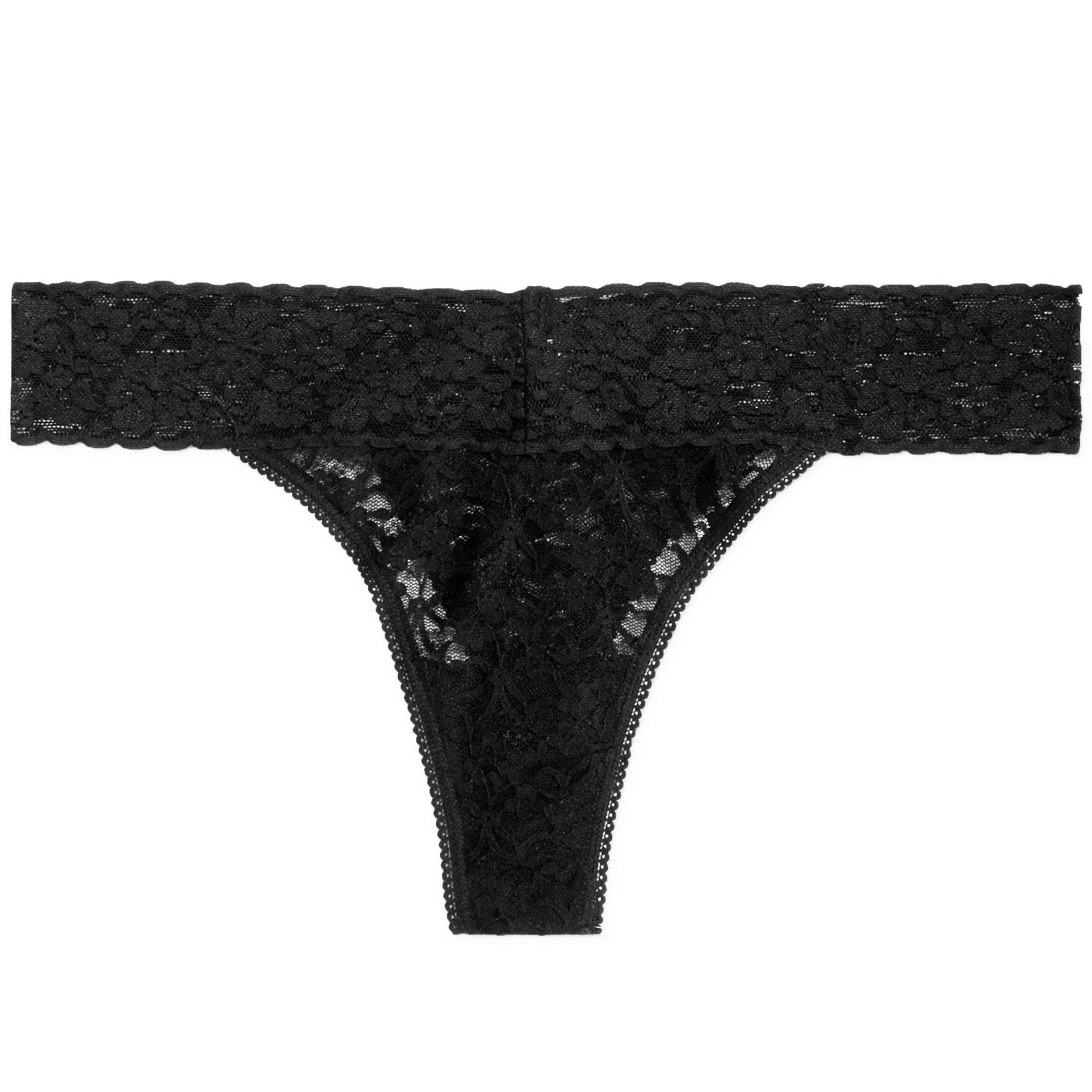 Jenni by Jennifer Moore Women Lace Thong Classic Black