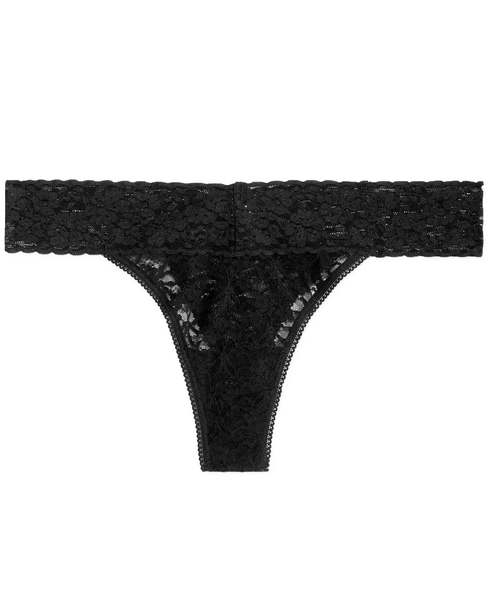 Jenni by Jennifer Moore Women Lace Thong Classic Black