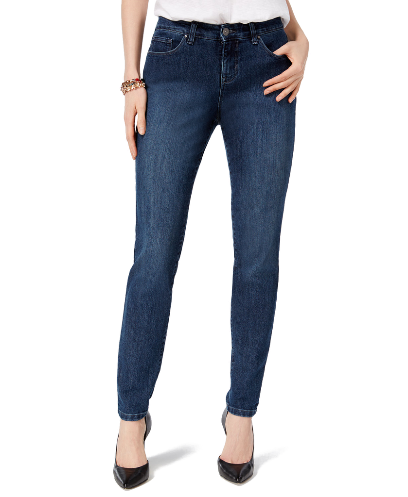Style & Co Women Curvy Fit Skinny Jeans Hurricane