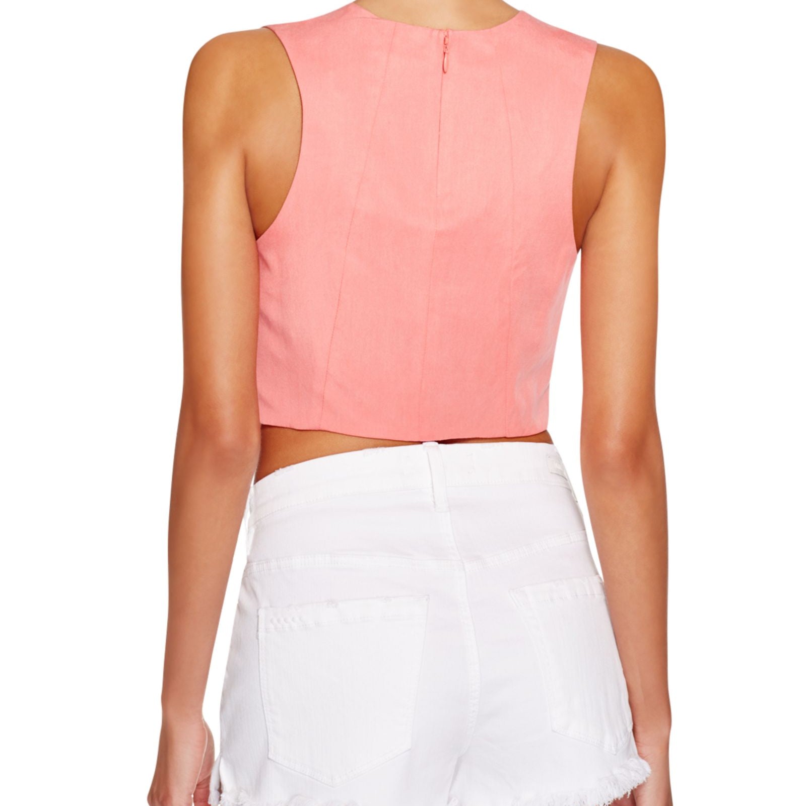 Kendall + Kylie Women Seamed Crop Top