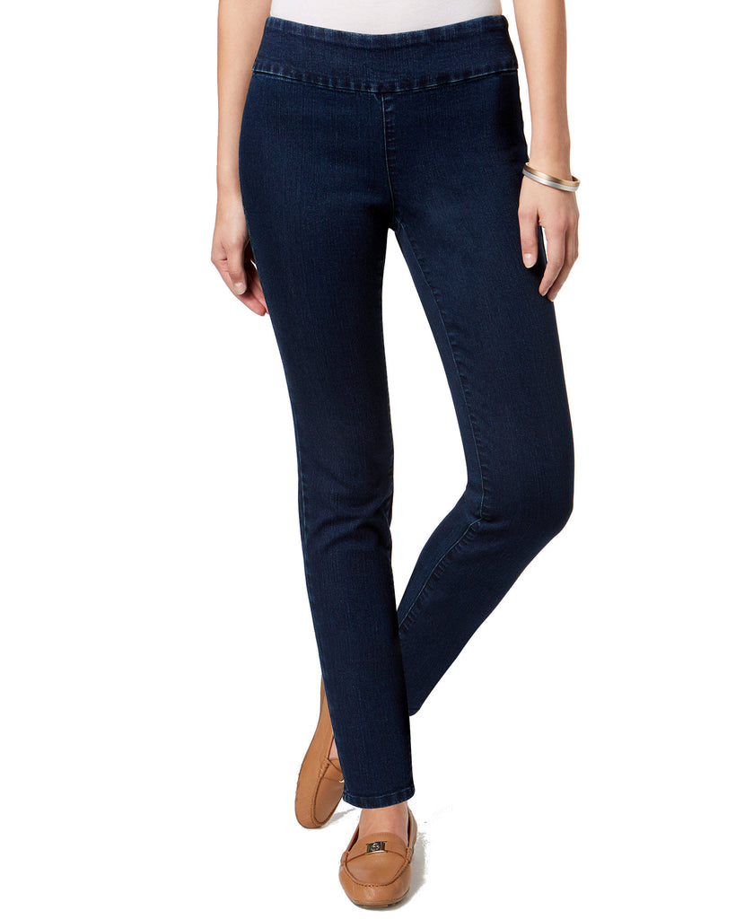 Charter Club Women Cambridge Pull On Skinny Ankle Jeans Greenwich Wash