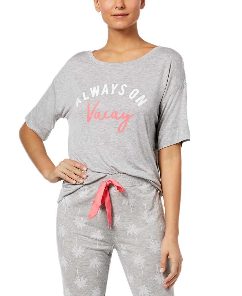 Jenni by Jennifer Moore Women Graphic Print Pajama Top