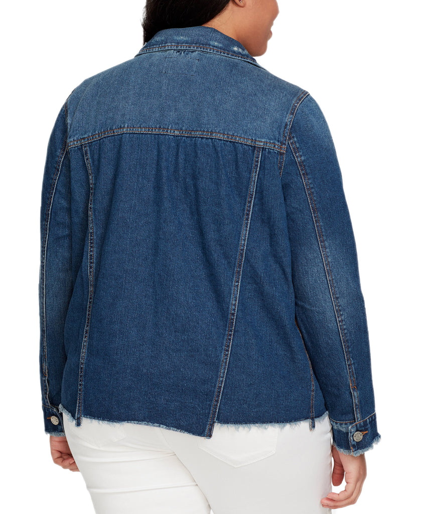 William Rast Women Plus Trendy Cotton Denim Jacket