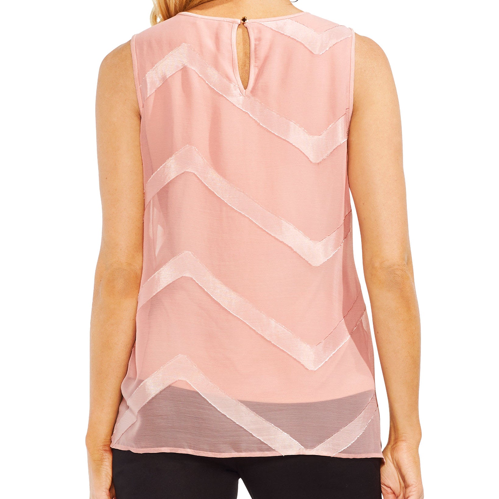 Vince Camuto Women Sleeveless Illusion Top