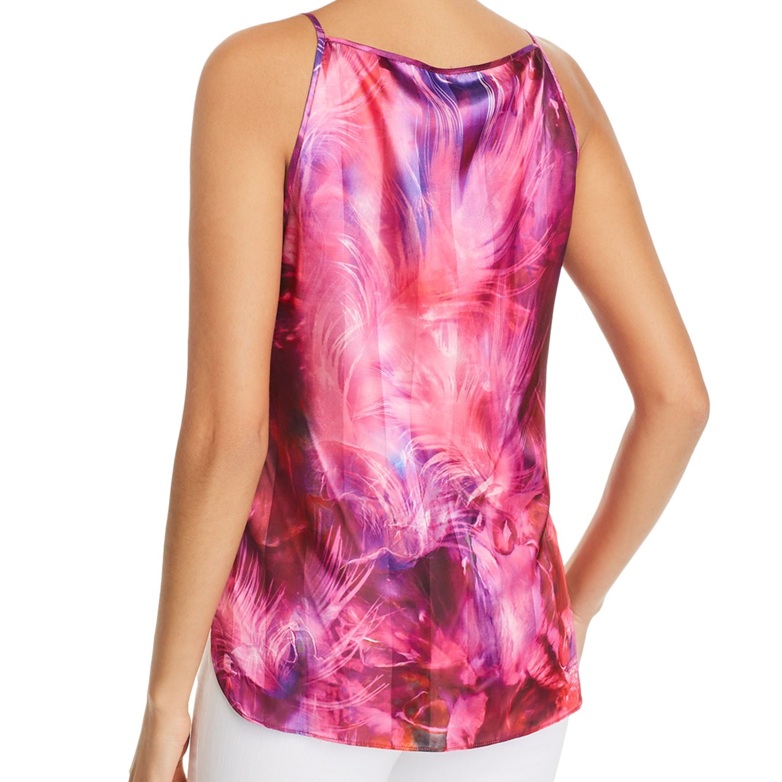 T Tahari Women Faline Printed Chiffon Top