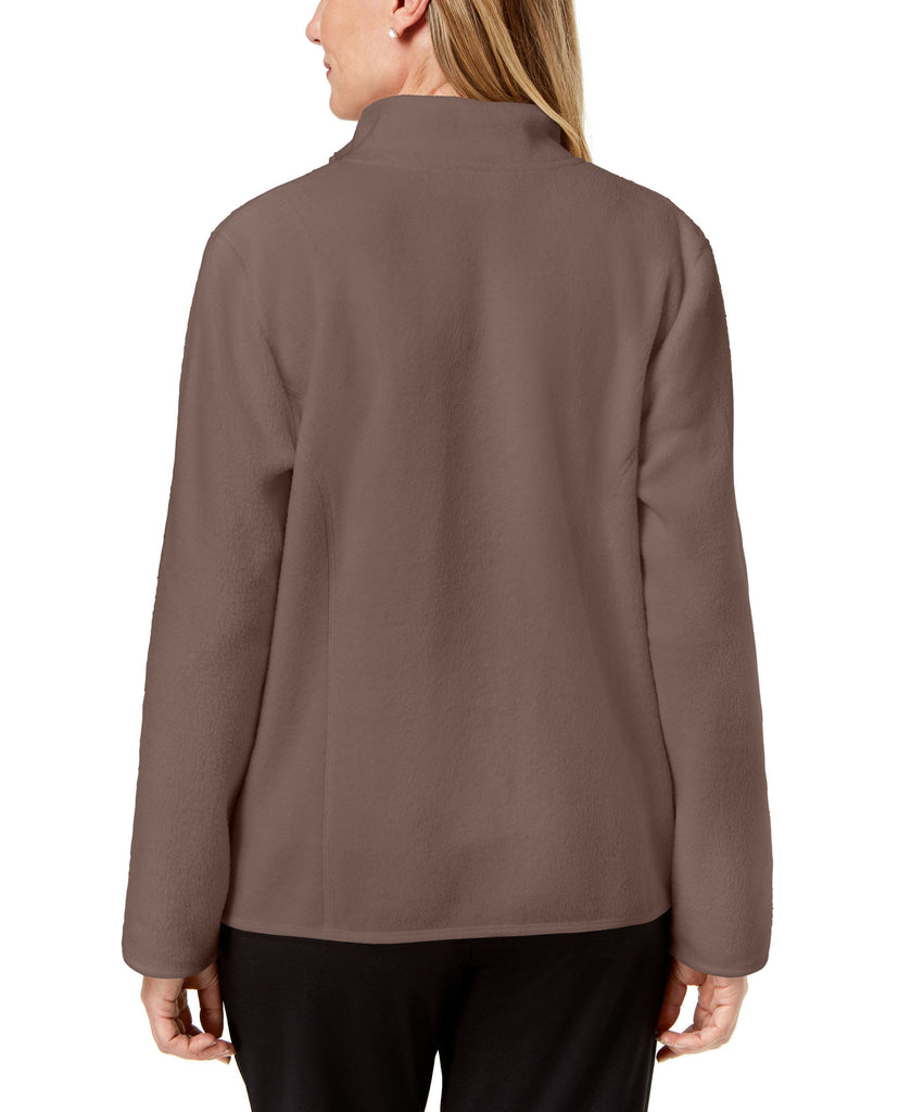 Karen Scott Women Petite Zeroproof Fleece Jacket