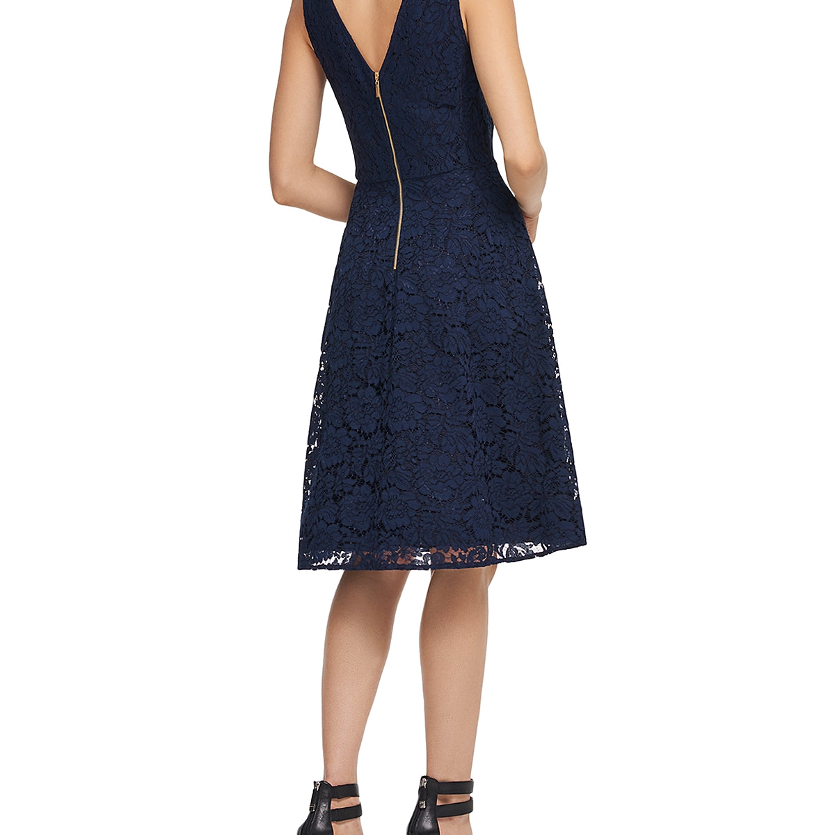 Donna Karan Women Lace Fit and Flare Dress