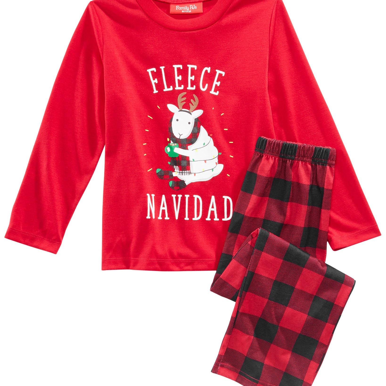 Family Pajamas Kids Matching Fleece Navidad Pajama Set Fleece Navidad