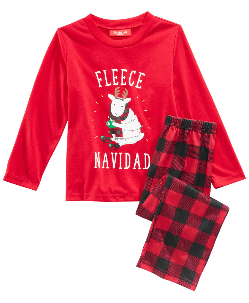 Family Pajamas Kids Matching Fleece Navidad Pajama Set Fleece Navidad