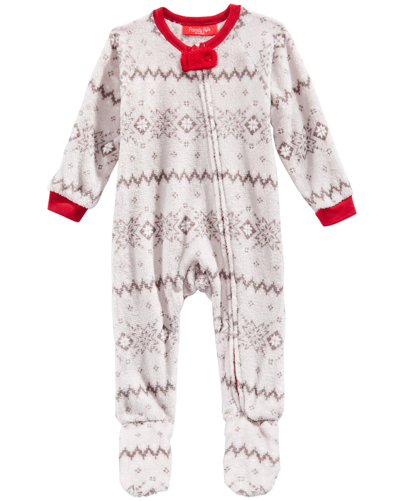 Family Pajamas Infant Matching Infants Winter Fairisle Footed Pajamas Winter Fairisle
