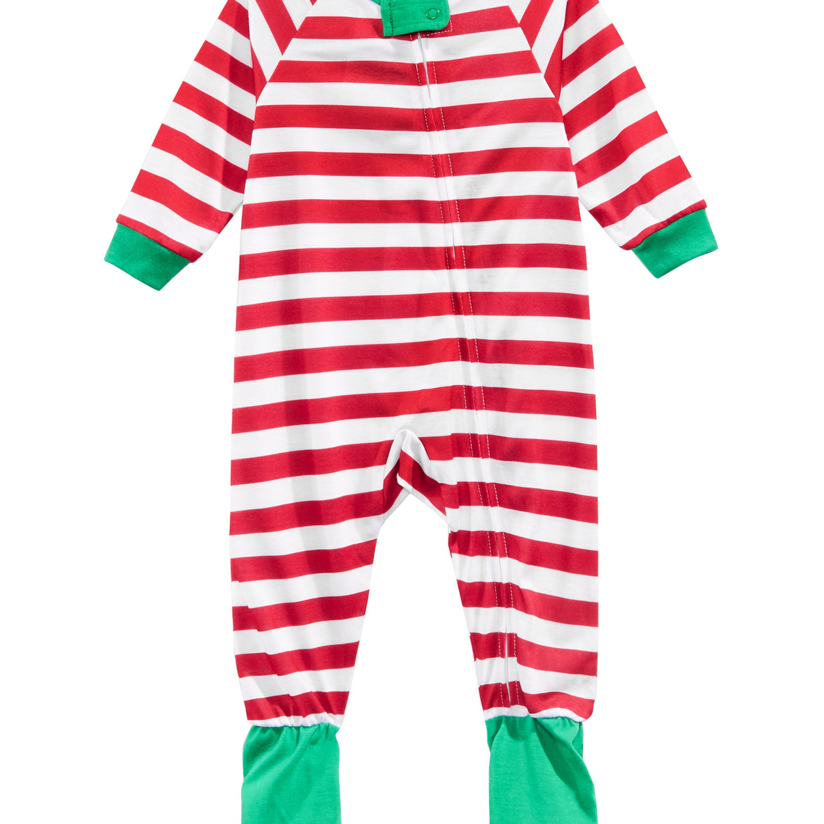 Family Pajamas Infant Matching Infant Holiday Stripe Footed Pajamas Red Holiday