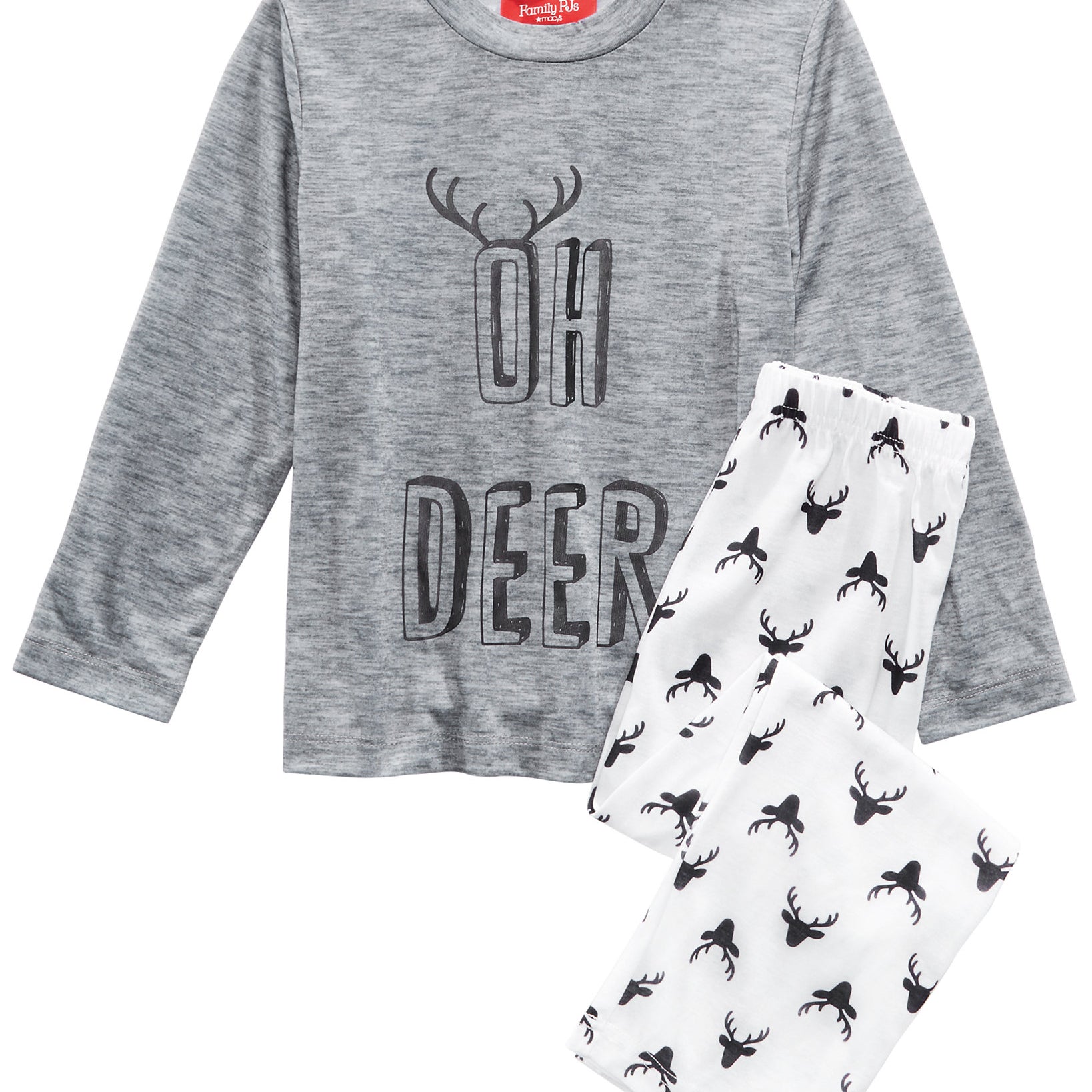 Family Pajamas Kids Toddlers Matching Oh Deer Pajama Set Oh Deer