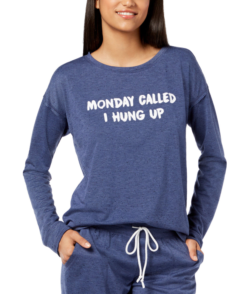 Jenni by Jennifer Moore Women Graphic Pajama Top Monday Called