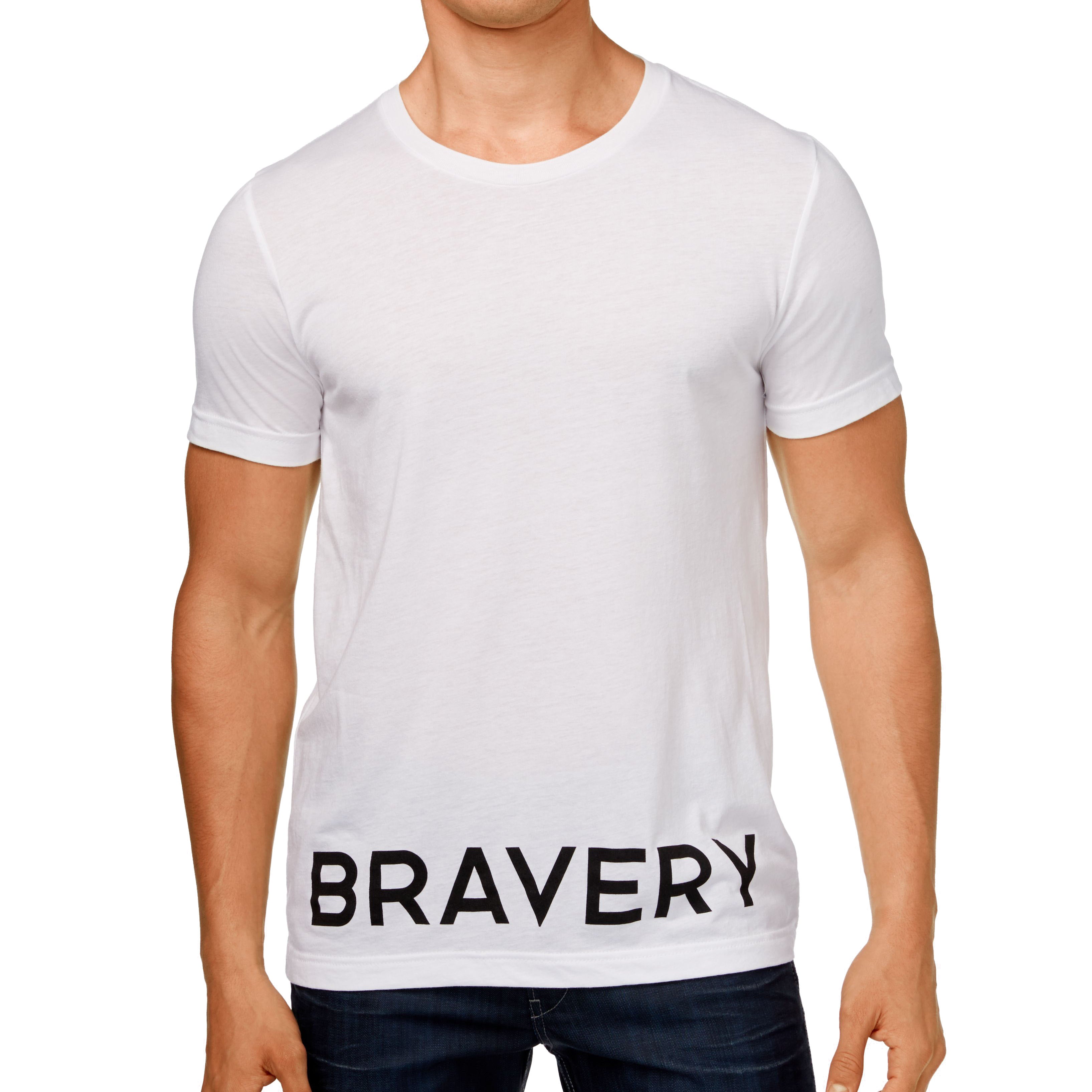 LOVE Bravery Men by Lady Gaga and Elton John T Shirt White