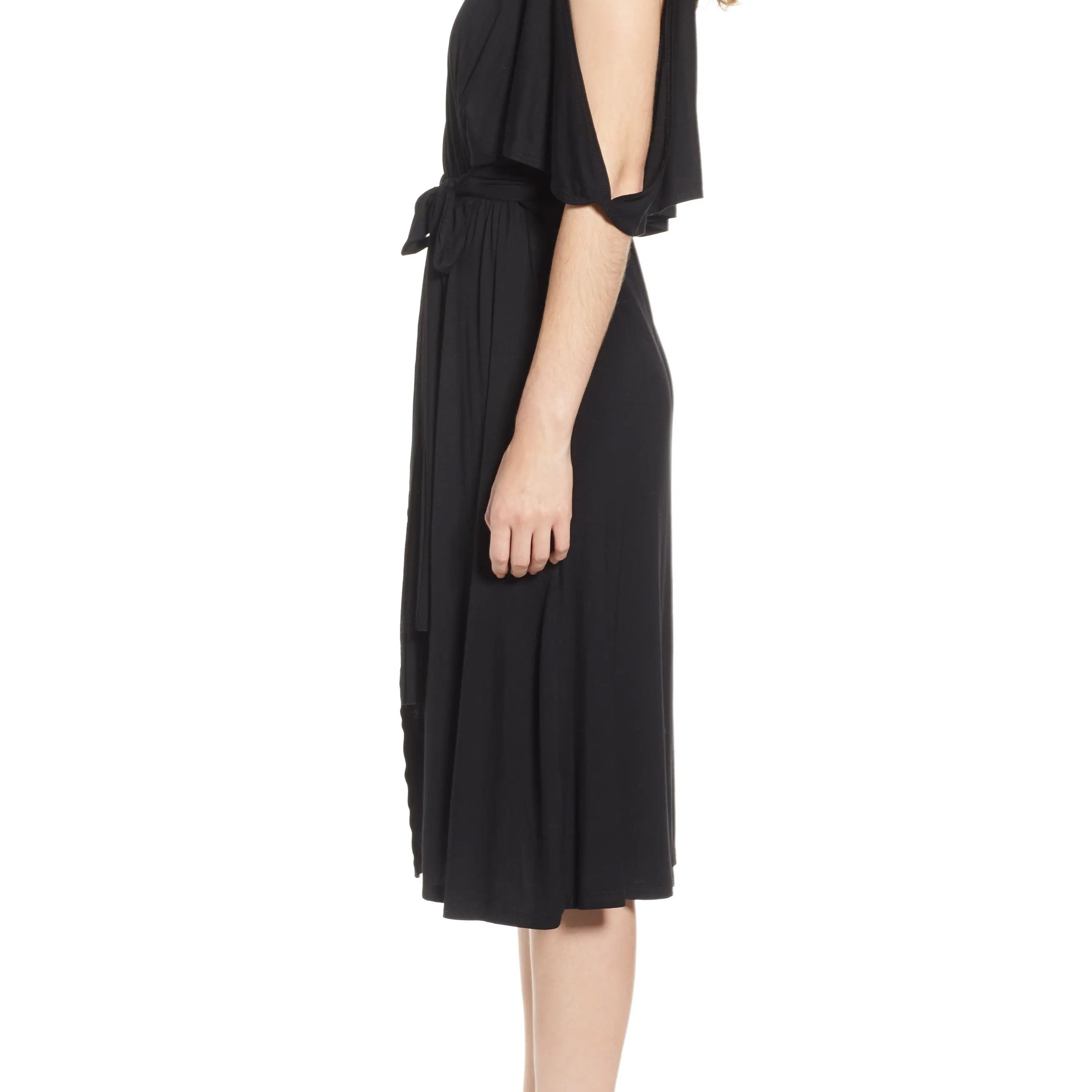 Bishop + Young Women Slit Sleeve Wrap Style Dress