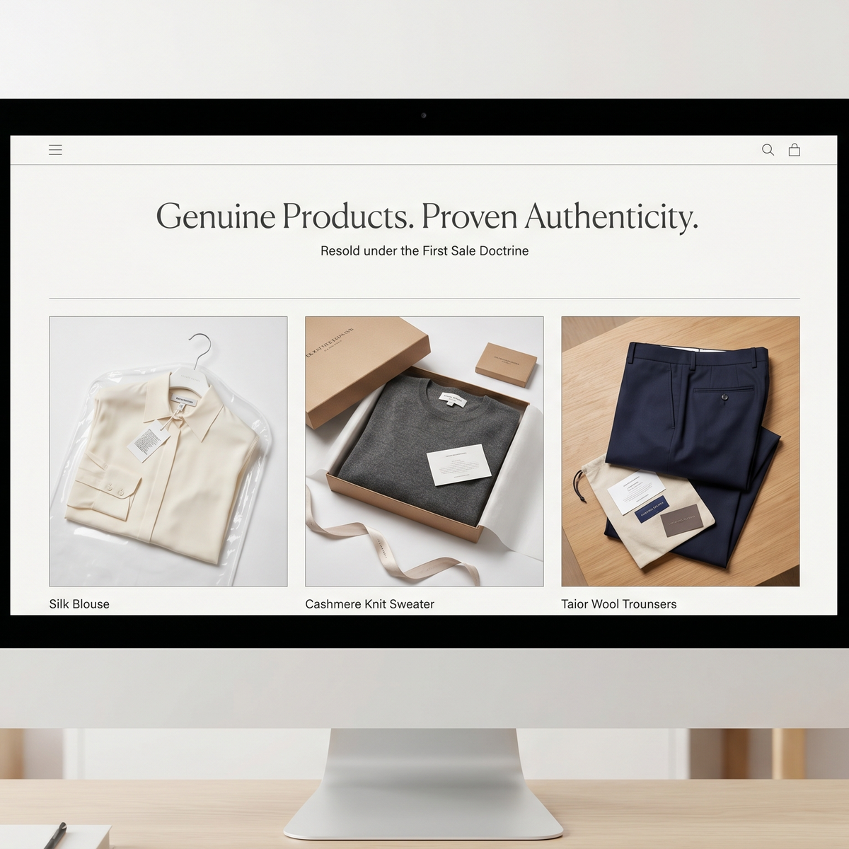 First Sale Doctrine and Authentic Products at Online Warehouse Sale