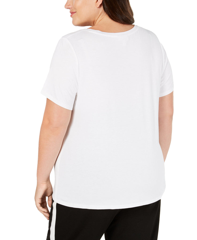 Style & Co Women Plus Twist Hem T Shirt