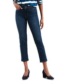 Levis Women 724 Straight Leg Cropped Jeans BLue Story