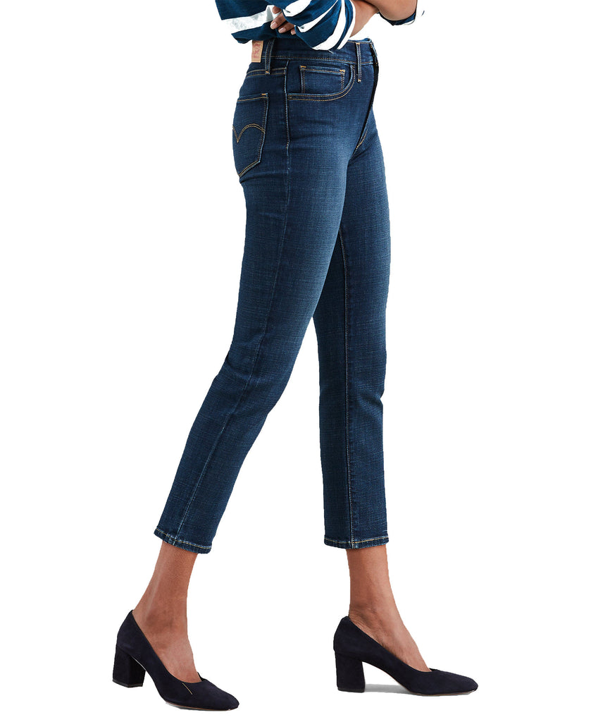 Levis Women 724 Straight Leg Cropped Jeans