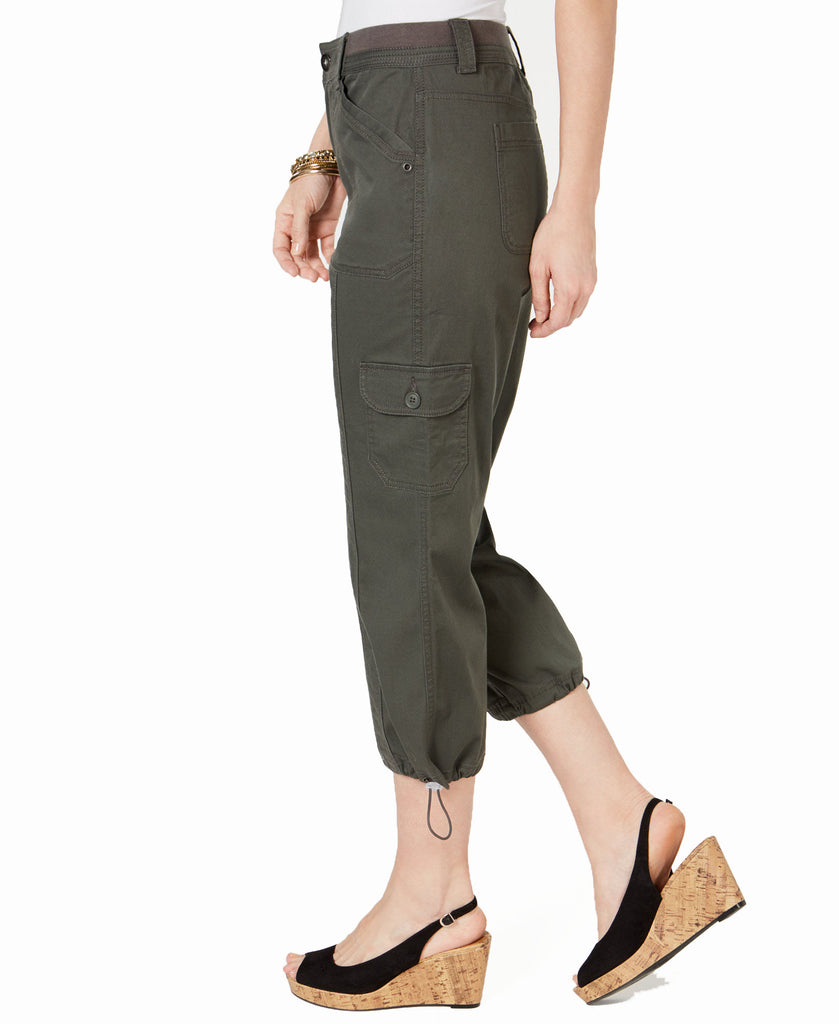 Style & Co Women Petite Cargo Capri Pants