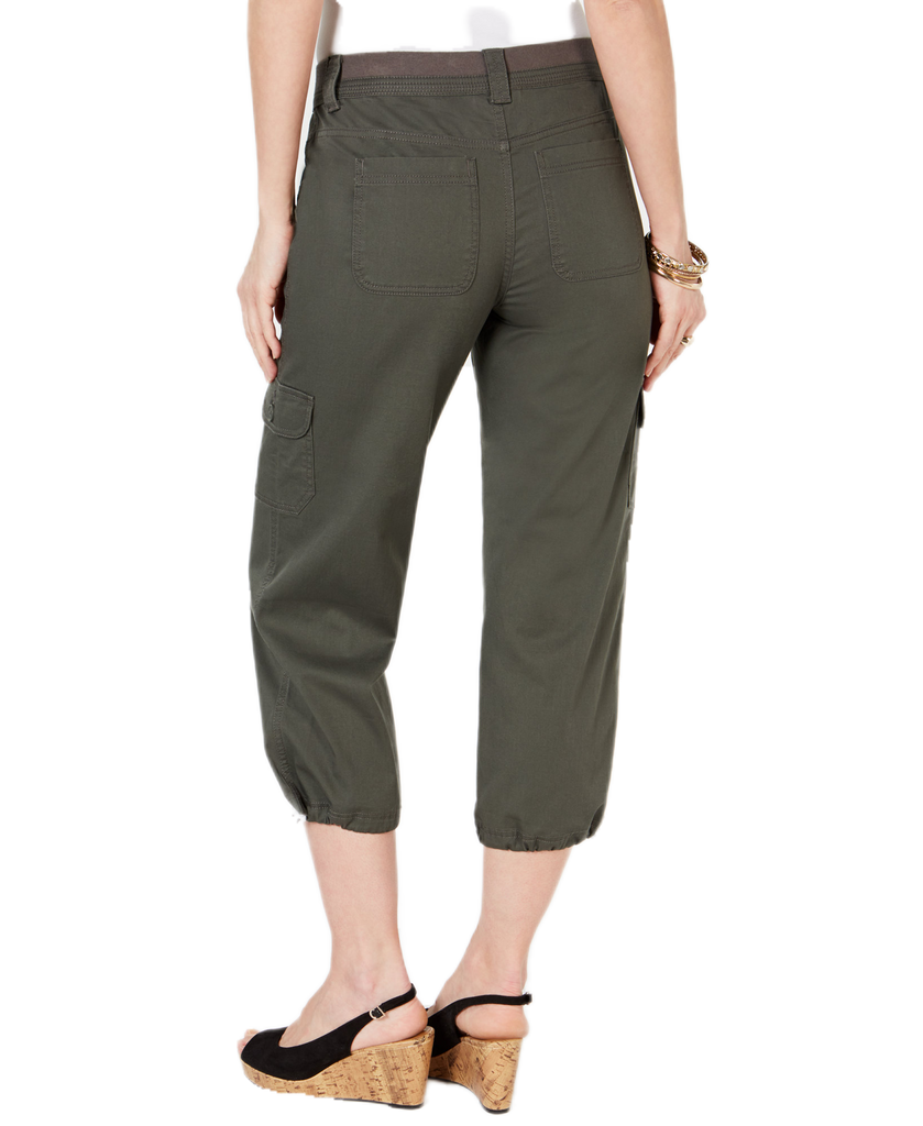 Style & Co Women Petite Cargo Capri Pants