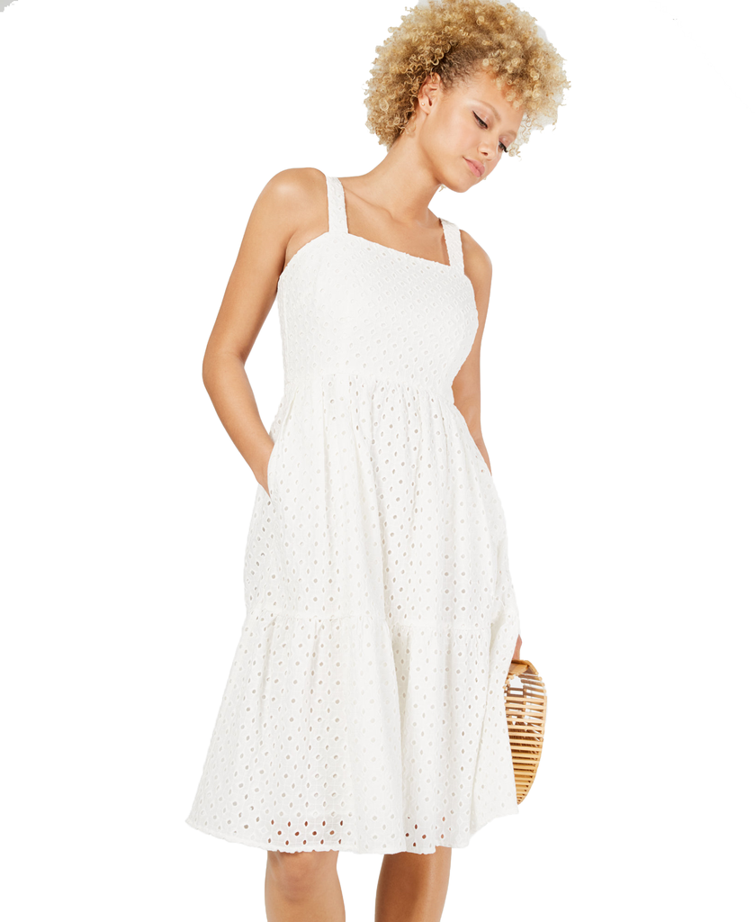 Vince Camuto Women Sleeveless Eyelet Sundress