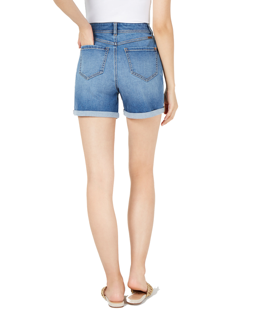 INC International Concepts Women Button Fly High Rise Jean Shorts