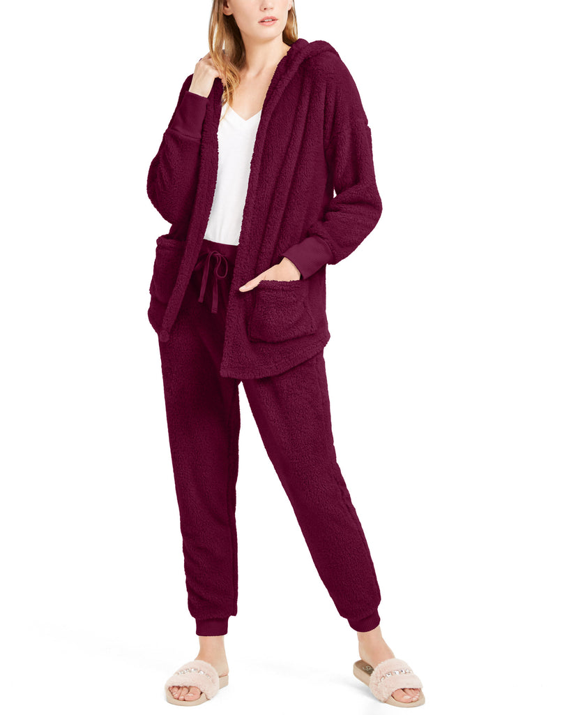 Hippie Rose Women Cozy Cardigan Ethereal Plum