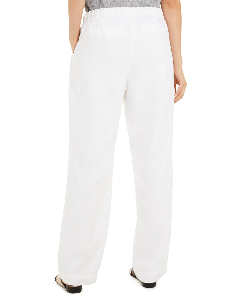 Charter Club Women Linen Drawstring Waist Pants