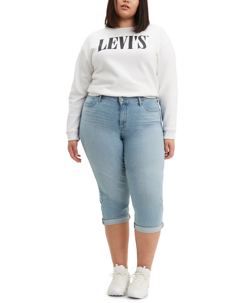 Levis Women Plus Trendy Shaping Capri Jeans