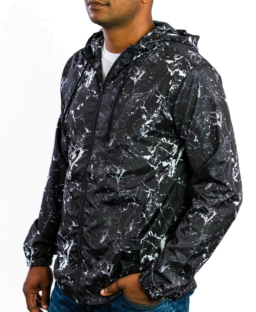 BEAUTIFUL GIANT Men Hooded Lightweight Windbreaker