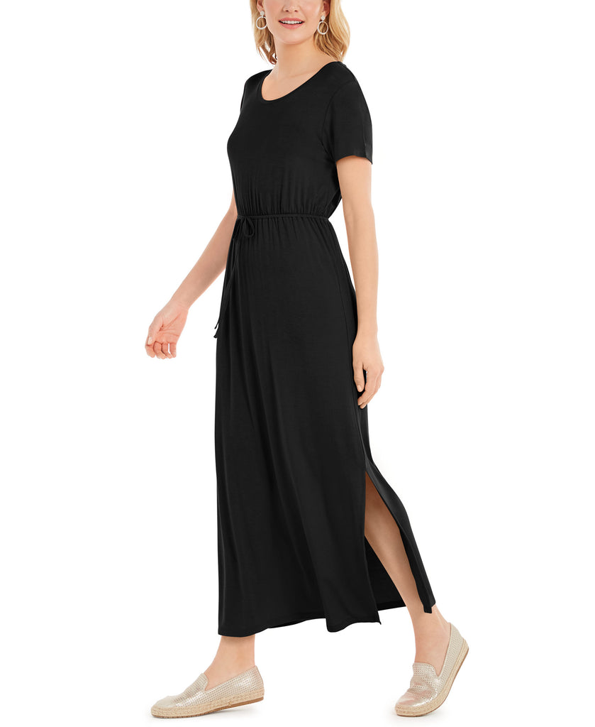 Style & Co Women Tie Waist Maxi Dress