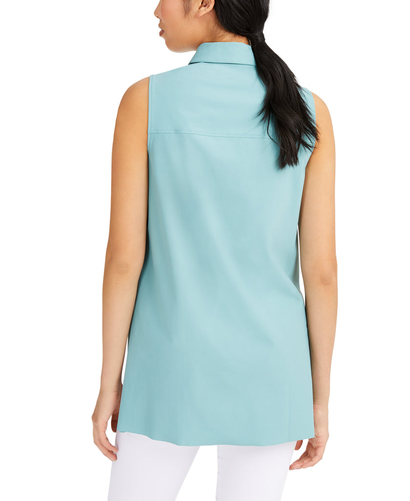 Alfani Women Sleeveless Knit Button Front Tunic