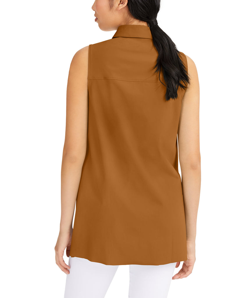 Alfani Women Sleeveless Knit Button Front Tunic