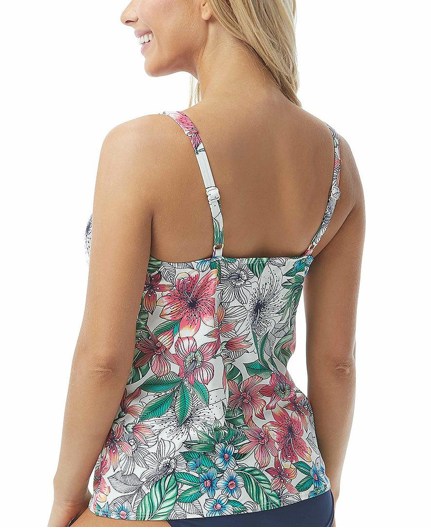 Coco Reef Women Floral Print Underwire Tankini Top