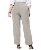 JM Collection Women Plus Curvy Fit Straight Leg Pants